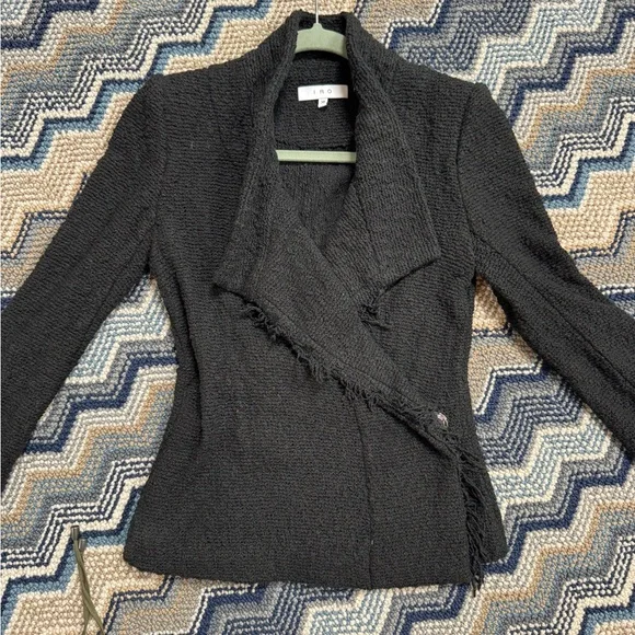 Iro Women's Black Textured Jacket - Picture 6 of 7